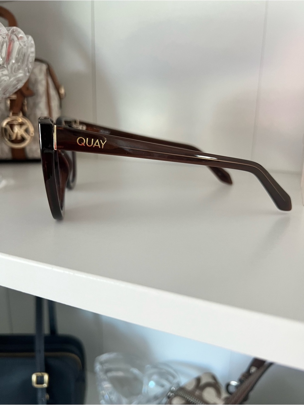 Quay Australia Brown Gradient Cat Eye Sunglasses - Picture 2 of 7